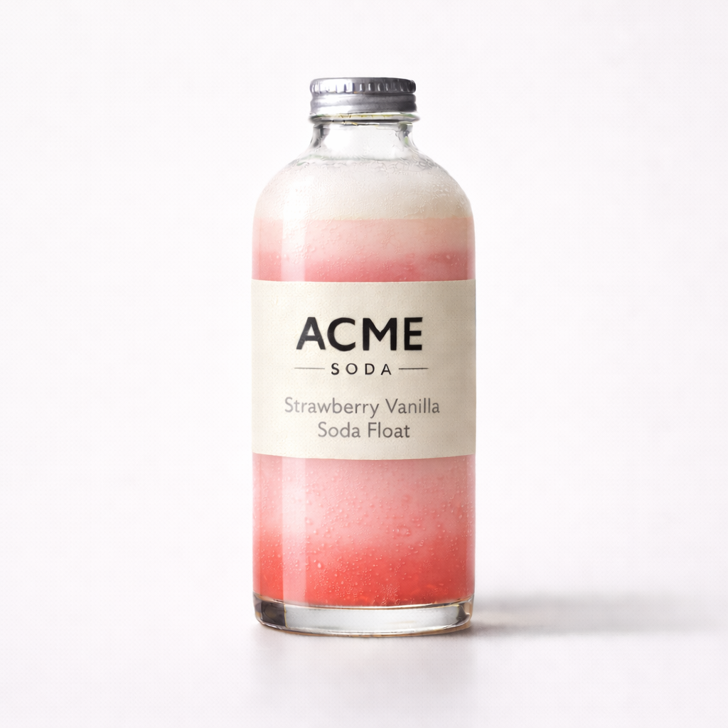 Strawberry Vanilla Soda Float